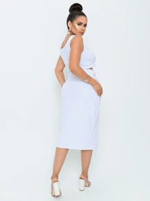 Women Two-Piece Outfits - White - View 2