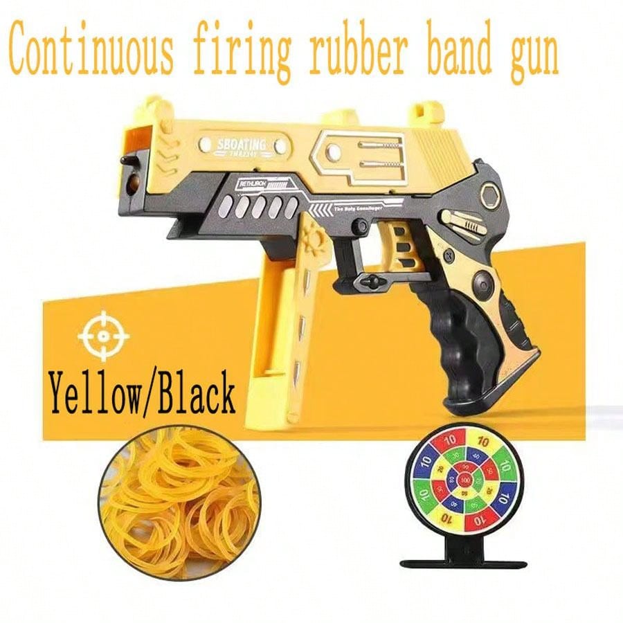 Large Foldable Rubber Band Gun Rubber Band Launcher 6/8 Burst Shooting