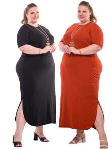 Plus Size Dresses - trái cam - Xem 1