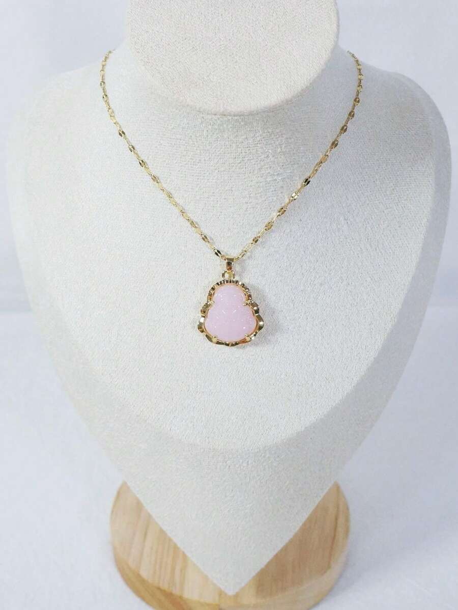 Mặt dây chuyền - Màu Hồng baby - Xem 1