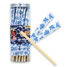 Lauxery 72pcs Fruit Flavored Spiral Paper Cone Cigarette Rolling Paper Smoking Accessories - Blueberry - View 4