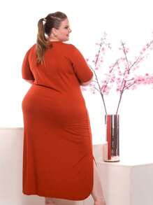 Plus Size Dresses - trái cam - Xem 4