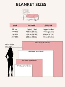 1件純色格紋圖案毛毯,舒適的床上睡眠毯子,適用於臥室,冬季寢具,臥室和客廳的溫暖毛毯 - 白色 - 查看 3