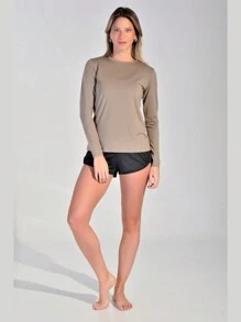 Women Sports Tees & Tanks - Caqui - Ver 4