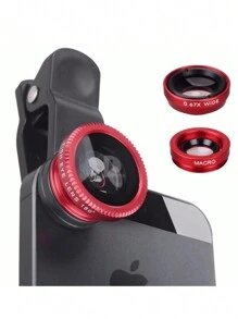 3 In 1 Cell Phone Lenses Kit For Photos With Fisheye, Wide Angle And Macro - 彩色 - 查看 5