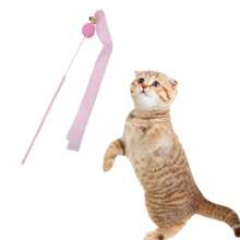 3pcs Pink Feather Ball Mesh Fairy Cat Teaser Toys Set - Pink - View 4