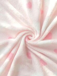 1pc Unisex Newborn Plush Receiving Blanket, Super Soft, Warm, Breathable, Suitable For Baby Strollers Love Valentine,Warmer Blanket For Infant Boys And Girls,Kids Blanket - Baby Pink - View 3