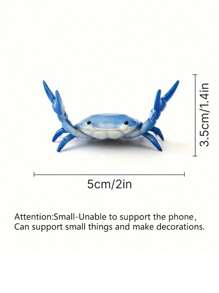 日本筆筒創意設計螃蟹造型手機支架筆筒眼鏡架牙刷架裝飾餐桌擺件筆放筆筒飾品 - 彩色 - 查看 2