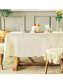 New Arrival New Color Wedding Table Decor Tablecloth (1pc) - Beige - View 1