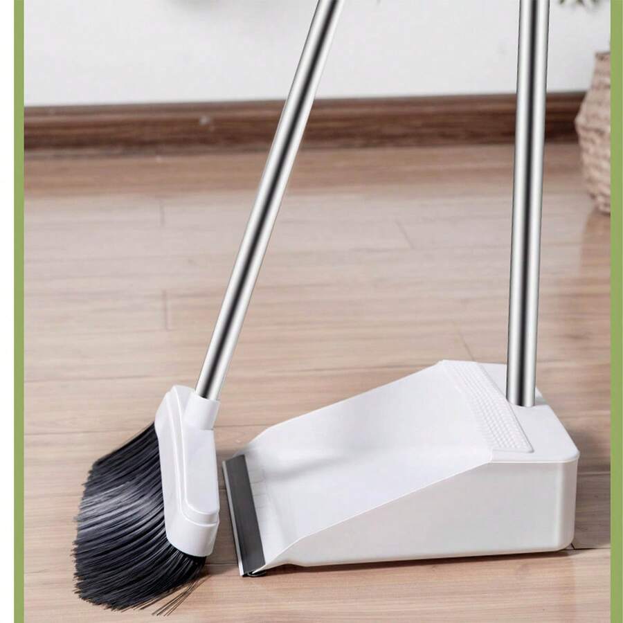 Juego De Escoba De Cerdas Suaves Y Recogedor - Multicolor - Ver 1