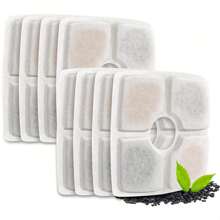 8 件/包 寵物自動飲水器替換方形過濾器,樹脂活性碳過濾器,健康飲用水,預防尿路結石 - 白色 - 查看 2