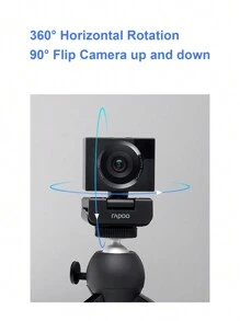 RAPOO C370AF 60fps Autofocus Camera Computer HD 2K Camera 85.8-Degree Wide Angle Camera Monitor Compatible With Multiple Systems - Black - View 6