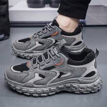 男士運動工作鞋,防滑安全鞋,休閒黑色運動鞋,適用於運動、工作和辦公室使用