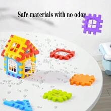 1set A Set Of Versatile Large-Sized House Building Blocks, Children'S Diy Assembly Of Blocks - Multicolor - View 6
