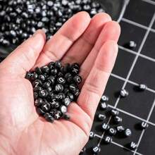 100/500/1250 Peças Contas Redondas De Alfabeto De Acrílico Para Pulseira, Colar, Brinco, Chaveiro, Corrente De Telefone, Tornozeleira E Outros Suprimentos De Fabricação De Joias Diy, Acessórios De Decoração Para Presentes De Aniversário/dia Dos Namorados/festa