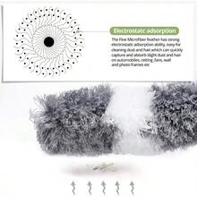 110in Microfiber Extendable Feather Duster,Bendable Head & Long Handle Dusters For Cleaning Ceiling Fan, High Ceiling, Blinds, Furniture & Cars - Multicolor - View 4