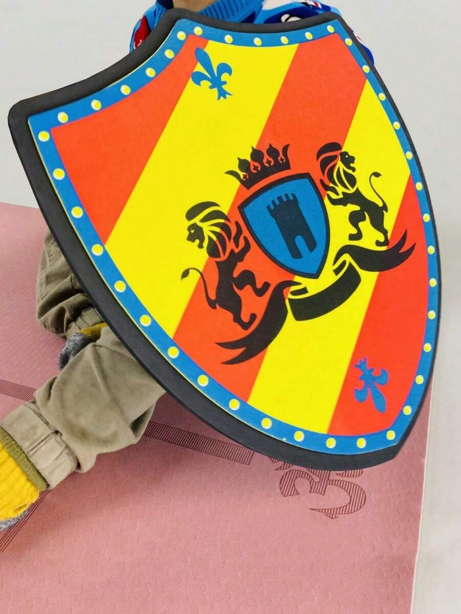 1pc Foam Sword Toy, Safe And Soft Sword, Imitation Sponge Sword & Shield For Practice - Multicolor - View 1