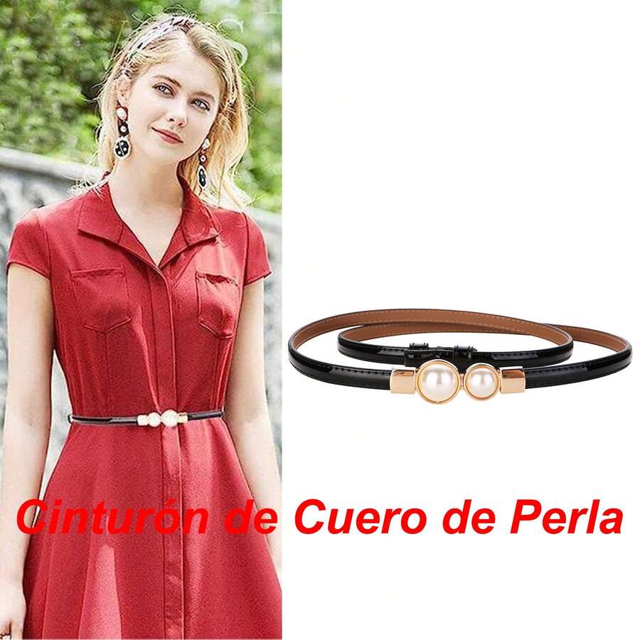 Women's Belts, Elegant Gift For Summer, Lady's Denim Belt, Lady's Denim Belt, Women's Belts, Women's Wide Belt, Belts For Dresses, Leather Belts, Jeans Belts - Black - View 1