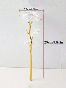 1支單色金色玫瑰,24k金箔玫瑰,適合母親節禮物 - 彩色 - 查看 5