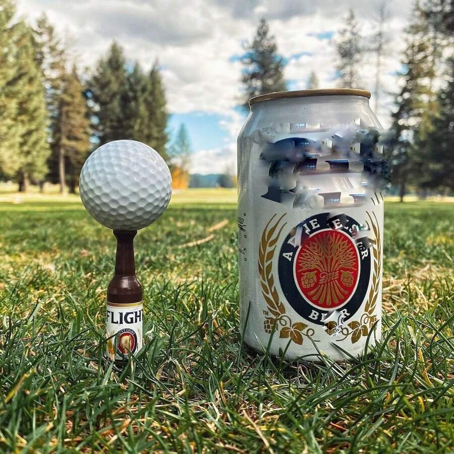 6Pcs Beer Bottle Golf Tees, Virtually Unbreakable And  Plastic Golf Tee, Golf Gift For Men, Bachelor Party Novelty Gift, For Golfers - Multicolor - View 1