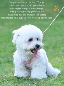 Hp258 Vest-Style Pet Carrier Bag For Small/Medium Dogs With Colorful Check Pattern - Navy Blue - View 5