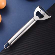 創意多功能不鏽鋼刨皮器,可用於削皮蔬果,也可用作啤酒瓶開瓶器,是餐廳、廚房和酒吧等地非常實用的工具