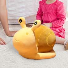 Ốc sên Đồ chơi Plush Ốc sên Thú nhồi bông Sang trọng Búp bê Mềm mại Gối Đối với Trẻ em Mô phỏng Dễ thương Ốc sên Chơi Búp bê Qủa tặng - Màu vàng - Xem 7