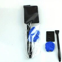 1pc Car Front Windshield Wiper, Washing Cleaning Clearing Tool For Car Window, Anti-Fog Wipe, Suitable For Glass Cleaning - Dark Blue - View 4