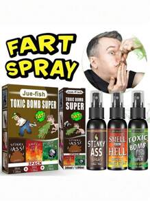 Broma En Spray / Regalo Falso, Spray De Mal Olor Nauseabundo Para Bromas Prácticas (accesorios Al Azar) - Multicolor - Ver 8