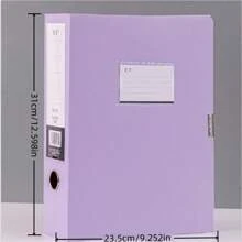 1個a4大容量文件夾辦公學習用 - 紫色 - 查看 6