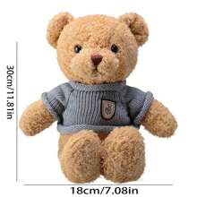 1 Pieza Muñeco Oso De Peluche Con Ropa - Marrón - Ver 2