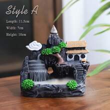 Conos De Incienso Hipnotizantes Con Fragancia Natural + Un Quemador De Incienso - Incienso de reflujo - Ver 3