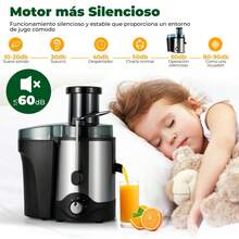 Extractor De Jugos Estractor Para Frutas Y Verduras 400w - Plateado - Ver 2