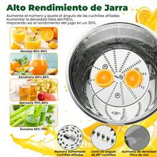 Extractor De Jugos Estractor Para Frutas Y Verduras 400w - Plateado - Ver 5