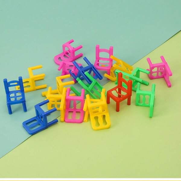 Height 2.36 Inch Stack Chair, Educational Toys, Building Blocks Stack