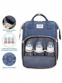 Mochila Pañales Cuna Impermeable Multifunción Para Bebe Portátil