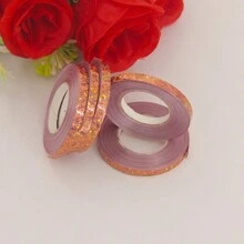 1捲/3捲（10米/30米）玫瑰金捲曲帶,適用於禮物包裝、派對裝飾、花商使用、氣球等等 - 香檳色 - 查看 4