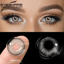 1 Paar Naturfarbige Linsenaugen Make-up Farbige Kontaktlinsen BRAUN Grau Farbige Kontaktlinsen für die Augen Jahreslinsen für die Schönheit