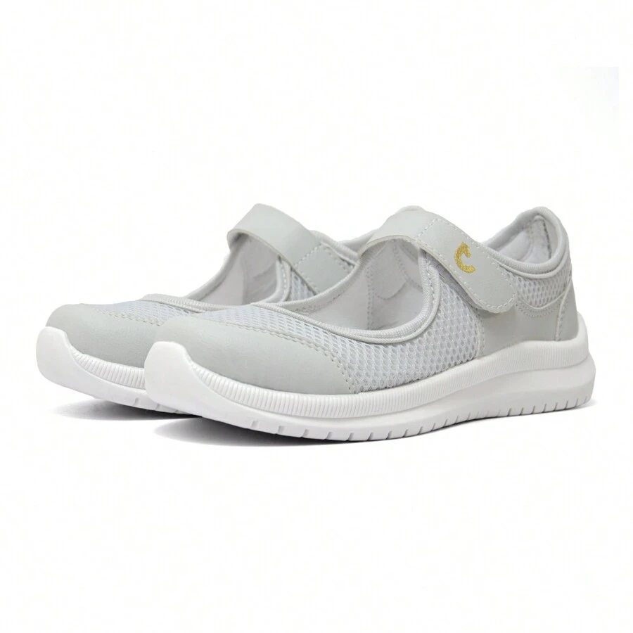 Women Wedge Sneakers - Grey - View 1