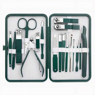 Bộ làm móng tay Làm móng chuyên nghiệp Clippers Bộ dụng cụ Chăm sóc móng chân Quan tâm Thép không gỉ NỮ Dụng cụ chải chuốt  Bộ dụng cụ Cho du lịch Hoặc Nhà
