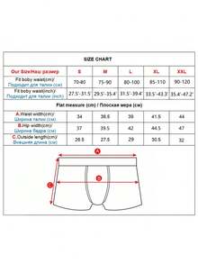 4 Piezas/set Boxer Briefs Transpirable Y Cómodos Para Hombres - Negro - Ver 3