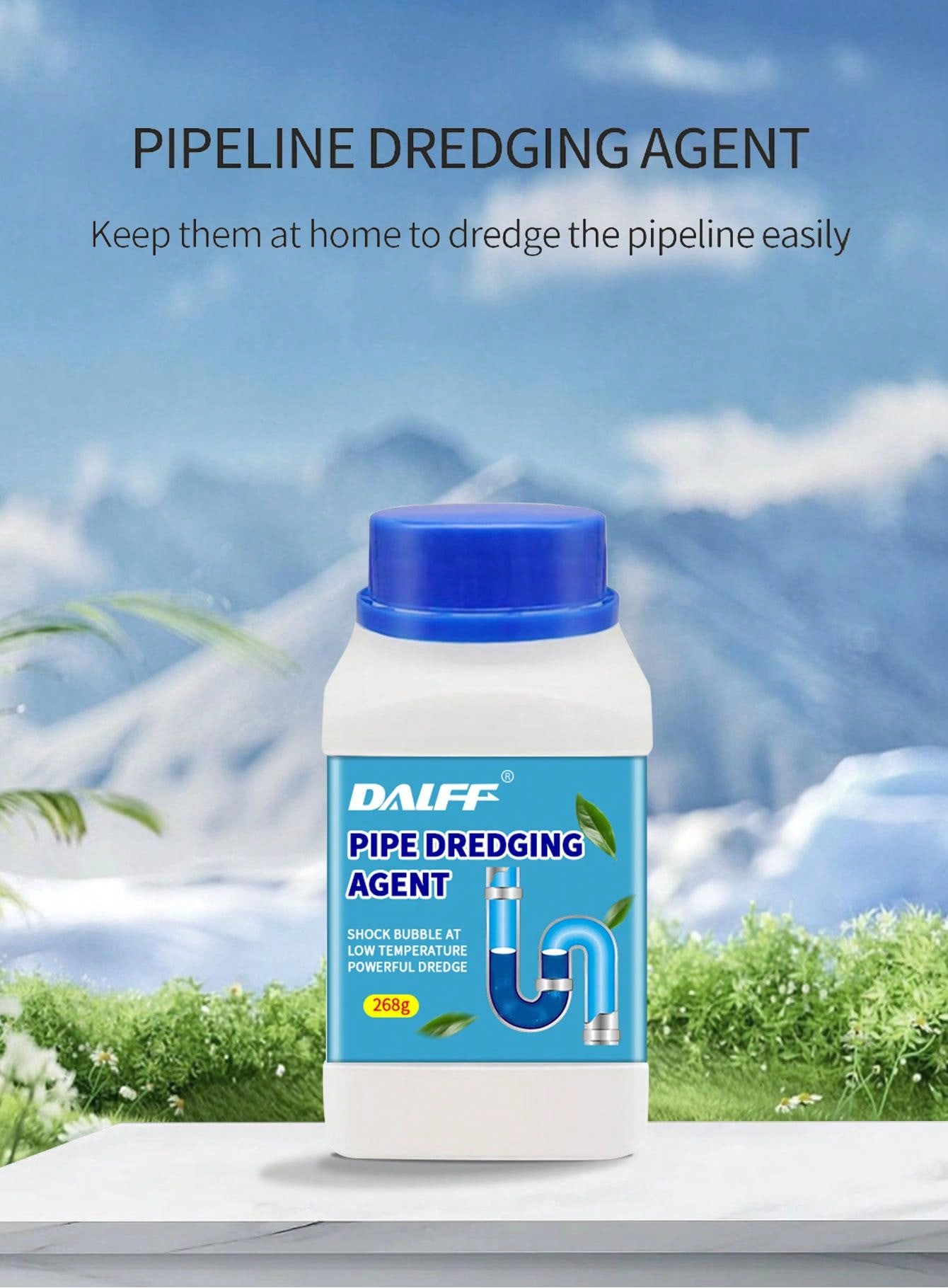 Dalff Drain Unblocker With Powerful Formulation, Removes Oil Stains