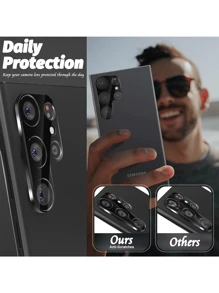 2 pezzi di pellicole protettive per obiettivo della fotocamera, dimensioni 1:1, ripristino dell'immagine ad alta definizione, anti-graffio, compatibile con Samsung Galaxy A14/A15/A25/A34/A35/A54/S23 FE/A05s/A55/S23 FE/S24 FE/A06/A16/A26/A36/A56/S25 Ultra/S24/S23, regalo ideale per compleanni, famiglia e amici