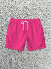 Men T-Shirt Co-Ords - Hot Pink - View 4