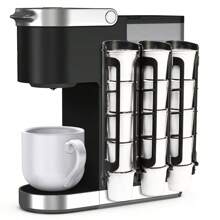 Capacidad Para 5 S En 1 Pieza, Soporte Para Cápsulas De Café Para Máquina De Café, Almacenamiento De Montaje Lateral, Perfecto Para Máquinas De Café De Mostrador Pequeñas - Negro - Ver 1