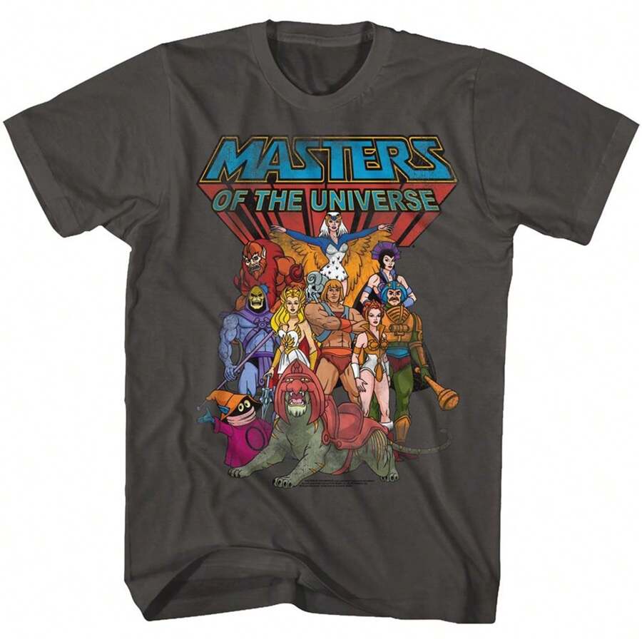 He-Man Cast T-Shirt - 灰色 - 查看 1
