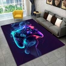 1 Pieza Alfombra En Forma De Controlador De Juegos Para Decoración Del Hogar En El Dormitorio O Sala De Estar - Multicolor - Ver 1