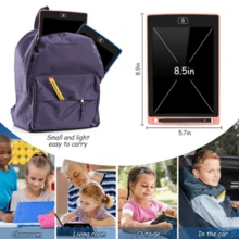 Lousa Mágica Tela Lcd Tablet Infantil De Escrever E Desenhar 10 polegadas. - Preto - Visão 2