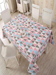 1pc Colorful Rhombus Modern Simple Style Tablecloth For Coffee Table, Hotel Dining Table - Color Rhombus - View 3