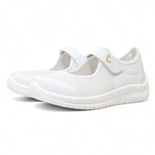 Women Wedge Sneakers - White - View 1